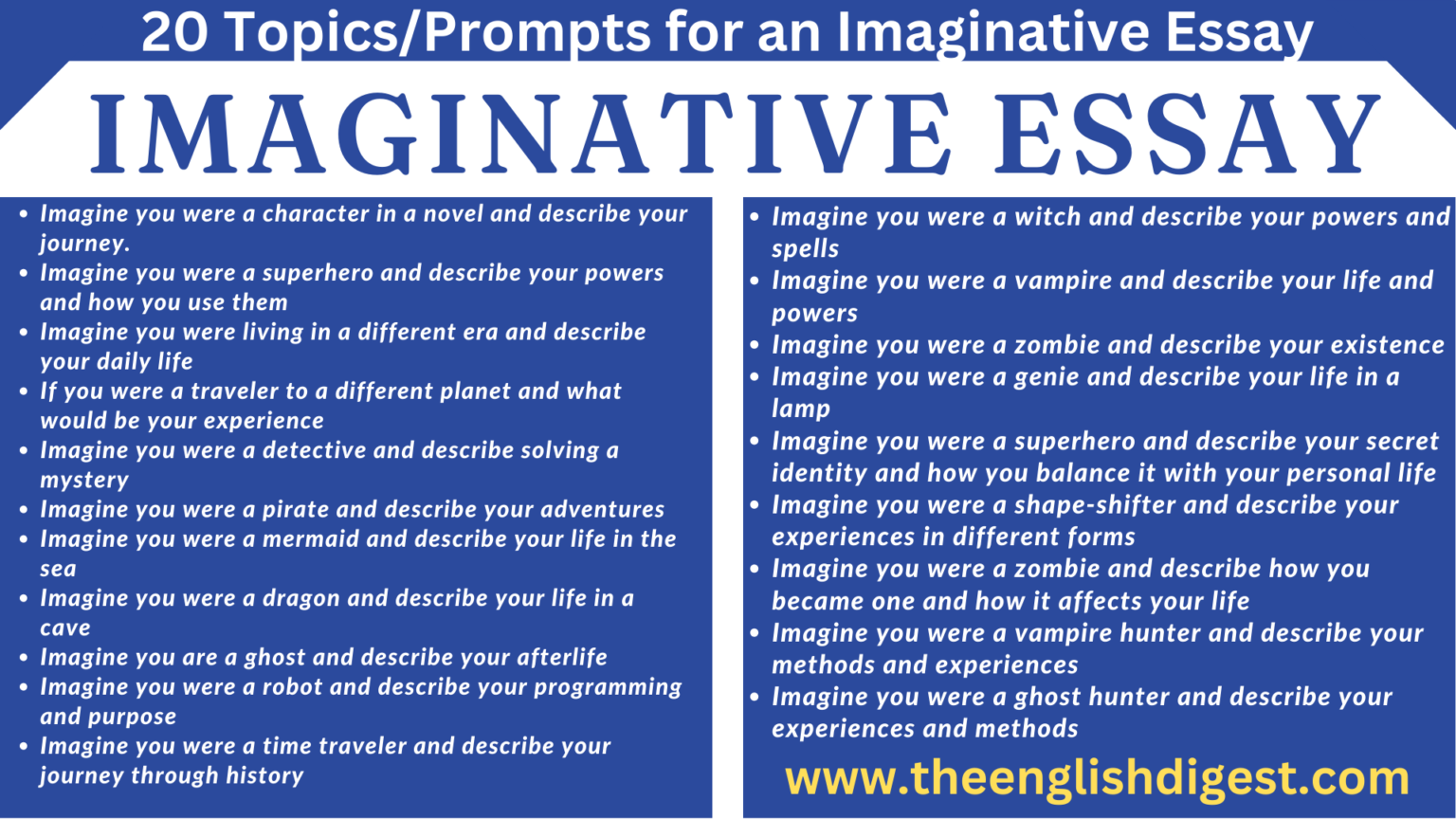 imaginative experience essay